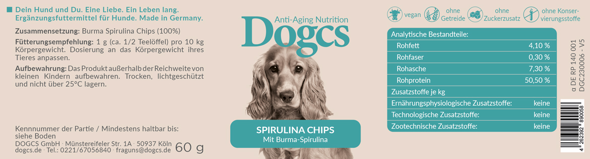 Spirulina Chips Dreierpack 3x 60g