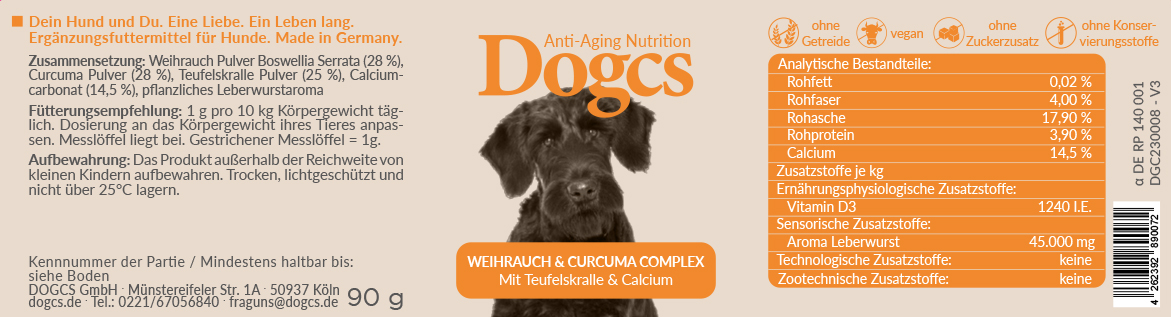 Weihrauch und Curcuma Complex