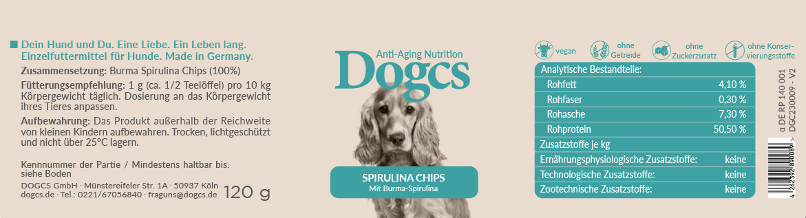 Spirulina Chips 120g